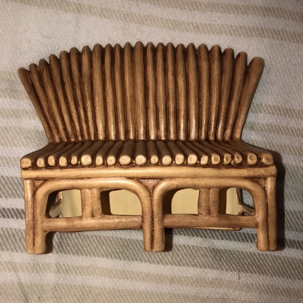 Handmade Ceramic Bench Candle Holder Decor - Picture 3 of 6